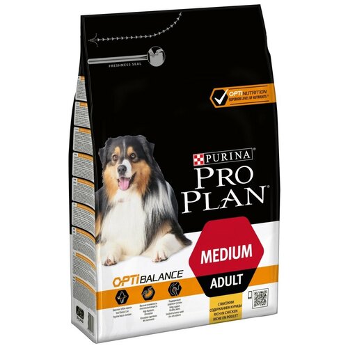 фото Purina Pro Plan Adult Medium сухой корм для взрослых собак средних пород с курицей и рисом - 18 кг