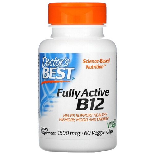 фото Капсулы Doctor's Best Fully Active B12 вег., 50 г, 50 мл, 60 шт.