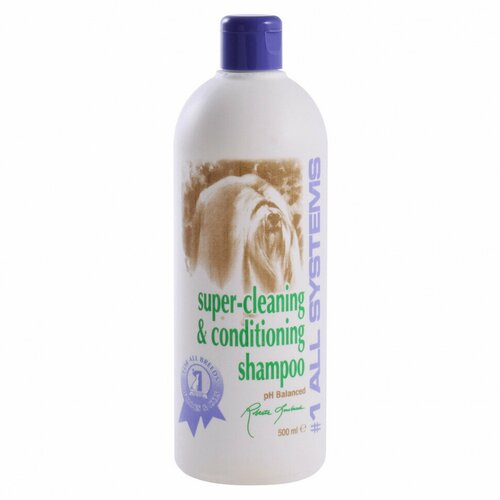 фото Шампунь -кондиционер #1 All Systems Super Cleaning&Conditioning Shampoo суперочищающий для кошек и собак , 500 мл , 500 г