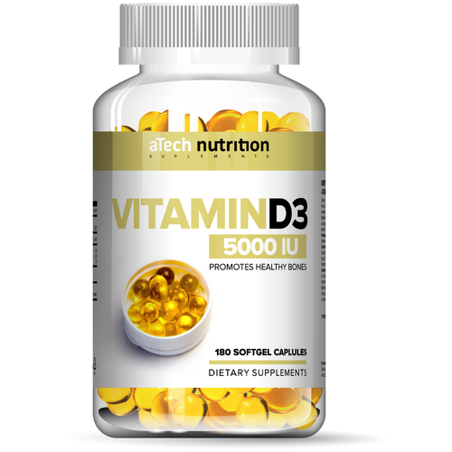 фото Vitamin D3 мягк. капс., 5000 МЕ, 180 шт.