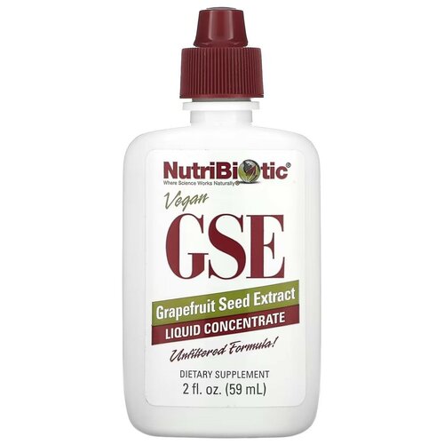 фото Капли NutriBiotic GSE Grapefruit Seed Extract, 110 г, 59 мл