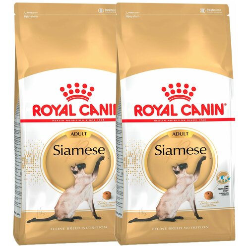 фото Сухой корм ROYAL CANIN SIAMESE ADULT для взрослых сиамских кошек (2 кг + 2 кг)