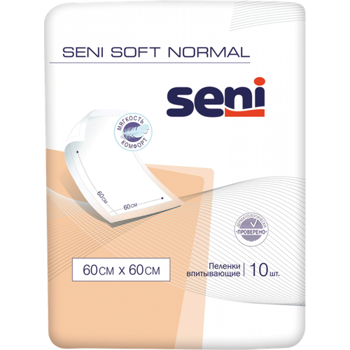 фото Пеленки впитывающие одноразовые Seni Soft Normal 60 x 60 см, 10 шт.