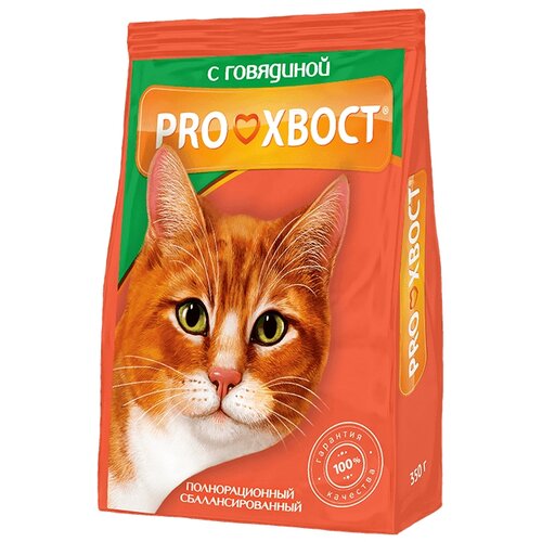 фото Сухой корм для кошек Proхвост с говядиной 350 г