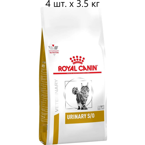 фото Сухой корм для кошек Royal Canin Urinary S/O, для лечения МКБ, 4 шт. х 3.5 кг