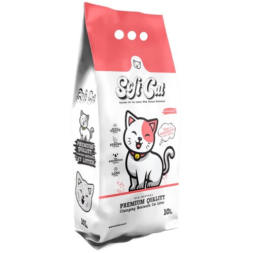 фото ​​​​​​Наполнитель для кошек Soft Cat, комкующийся без запаха 10 л