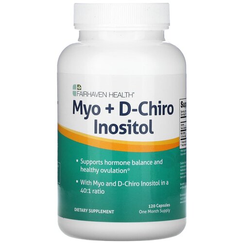 фото Капсулы Fairhaven health Myo & D-Chiro Inositol, 138 г, 120 шт.