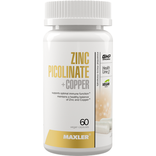 фото MAXLER Zinc Picolinate + Copper капс., 101 г, 60 шт.