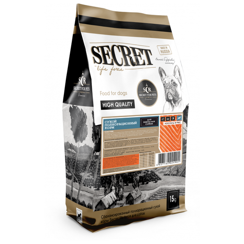 фото Сухой корм для собак Secret for Pets Life Force лосось с рисом (для всех пород) 1 уп. х 1 шт. х 15000 г