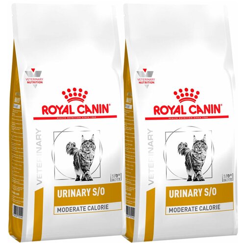 фото Сухой корм ROYAL CANIN URINARY S/O MODERATE CALORIE для взрослых кошек при мочекаменной болезни с умеренным содержанием энергии (1,5 + 1,5 кг)