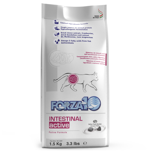 фото Сухой корм для кошек Forza10 Intestinal Active при расстройствах ЖКТ, 1,5 кг