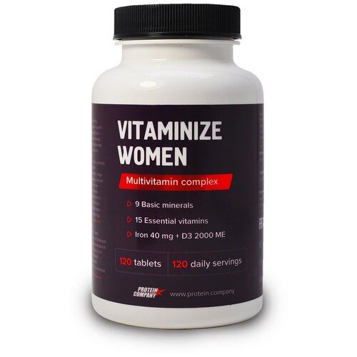 фото Vitaminize Women Мультивитамины женские, 250 мл, 150 г, 120 шт.