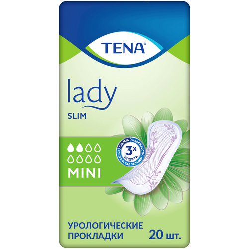 фото Урологические прокладки ТЕНА Lady Slim Mini, S, 20 шт.