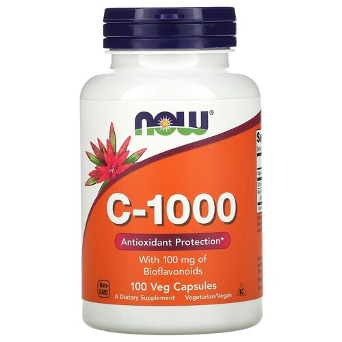 фото C-1000 with Bioflavonoids капс., 120 мл, 100 г, 100 шт.