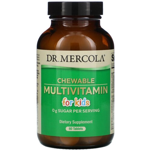 фото Dr. Mercola Chewable Multivitamin for Kids (Жевательные мультивитамины для детей) 60 таблеток (Dr. Mercola)