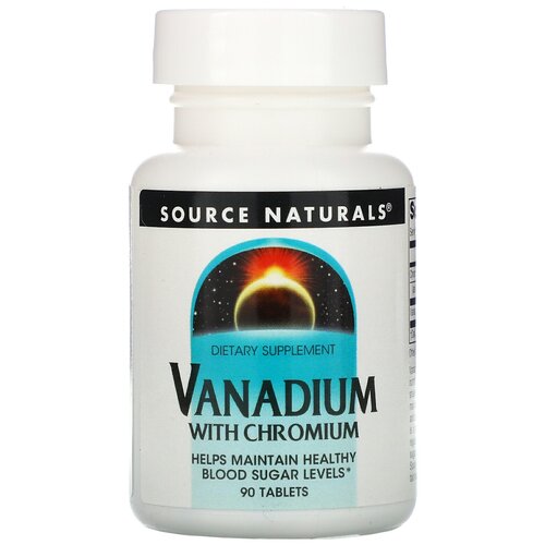 фото Vanadium with Chromium (Ванадий с хромом) 90 таблеток (Source Naturals)