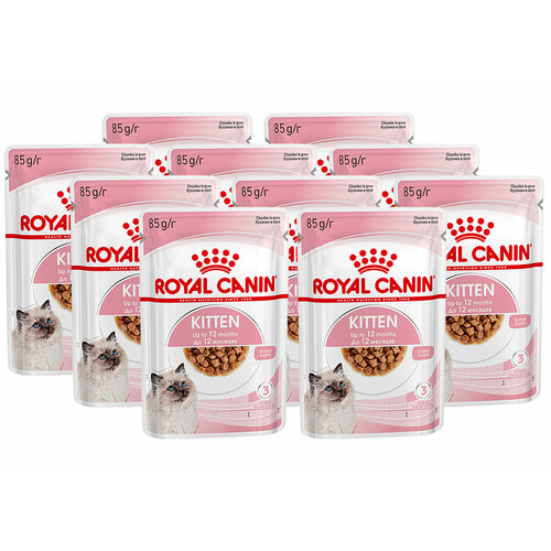 фото ROYAL CANIN KITTEN для котят в соусе пауч 85 гр 85 гр х 10 шт