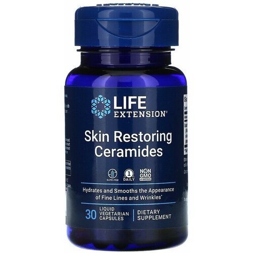 фото Life Extension Skin Restoring Ceramides (Восстанавливающие кожу керамиды) 30 liquid vegetarian capsules