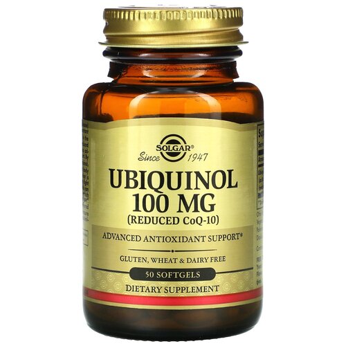 фото Капсулы SOLGAR Ubiquinol 100 мг, 190 г, 100 мг, 50 шт.