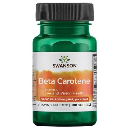 фото Beta Carotene, 10000 МЕ, 50 мл, 50 г, 100 шт.