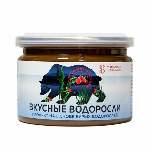 фото NativBio. Вкусные водоросли с ягодами брусники - продукт здорового питания из водоросли фукус. (Органические витамины, морской йод, макро-микроэлементы), 300 гр