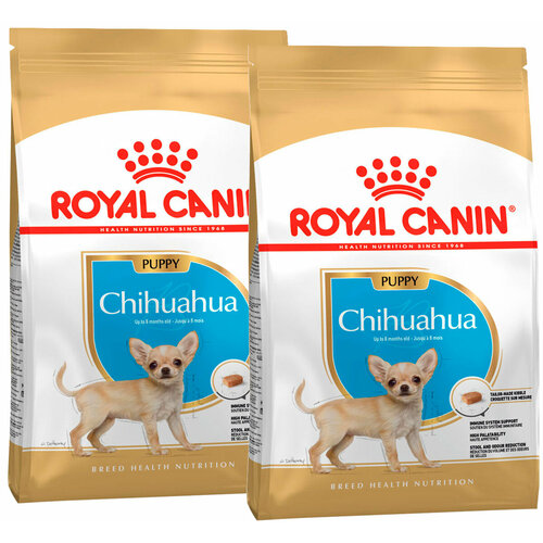 фото ROYAL CANIN CHIHUAHUA PUPPY для щенков чихуахуа (0,5 + 0,5 кг)