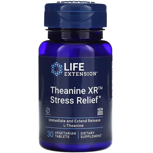 фото Life Extension, Theanine XR Stress Relief, 30 вегетарианских таблеток