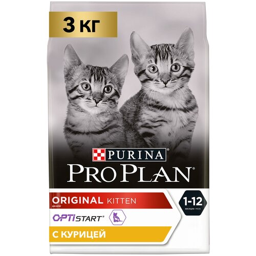 фото Сухой корм для котят Pro Plan Original с курицей 3 кг