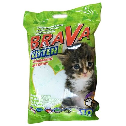 фото Впитывающий наполнитель Brava Kitten, 10л, 1 шт.