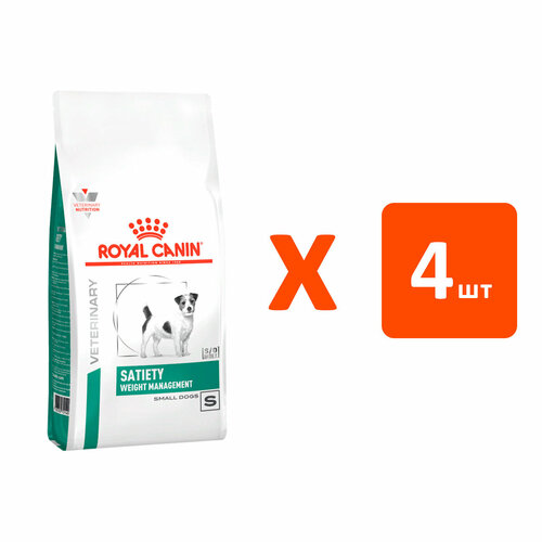 фото ROYAL CANIN SATIETY WEIGHT MANAGEMENT SMALL DOG S для взрослых собак маленьких пород контроль веса (3 кг х 4 шт)