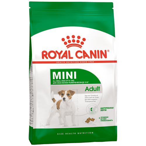 фото Сухой корм Royal Canin Mini Adult для собак  мелких размеров от 10 месяцев до 8 лет 1 уп. х 1 шт. х 15000 г