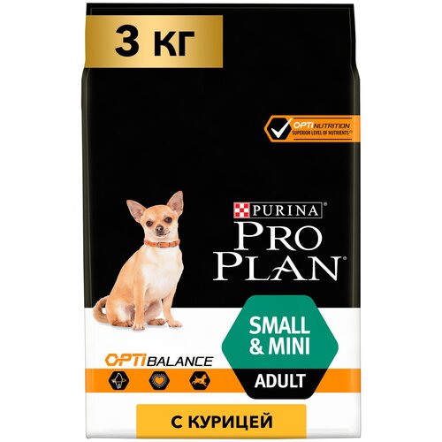 фото Сухой корм для собак Pro Plan с высоким содержанием курицы 1 уп. х 3 шт. х 3000 г (для мелких пород)