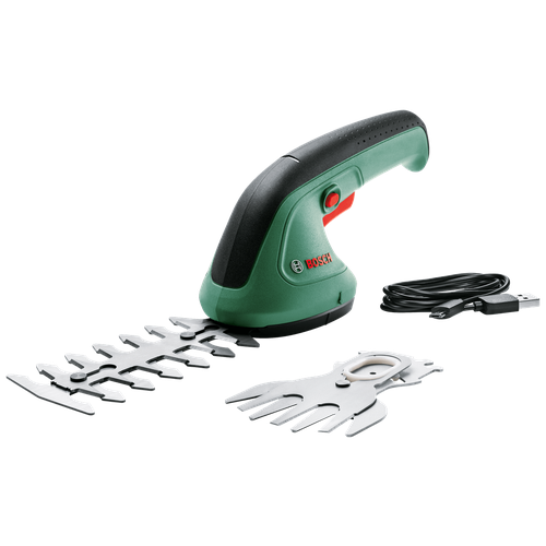 Ножницы-кусторез аккумуляторный BOSCH EasyShear, 1.5 А·ч, 3.6 В,  с АКБ , зеленый фото