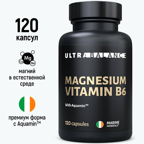 фото Магний В6, 120 капсул, Ultrabalance Magnesium Vitamin B6 Premium