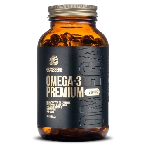 фото Grassberg Omega 3 Premium капс., 1200 мг, 1.85 г, 90 шт.