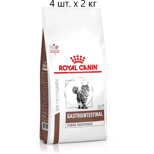 фото Сухой корм для кошек Royal Canin Gastro Intestinal Gastrointestinal Fibre Response FR31, при проблемах с ЖКТ, 4 шт. х 2 кг