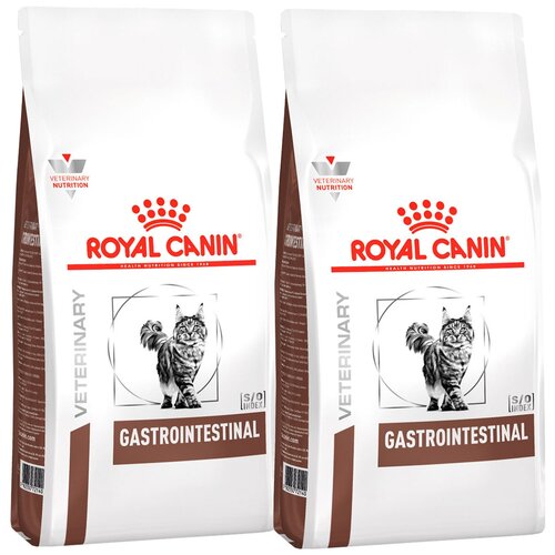 фото Сухой корм ROYAL CANIN GASTROINTESTINAL для взрослых кошек при заболеваниях желудочно-кишечного тракта (2 + 2 кг)