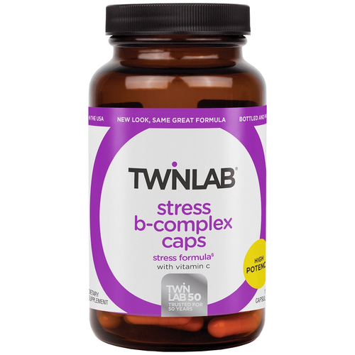 фото Twinlab Stress B-Complex капс., 140 г, 100 шт.