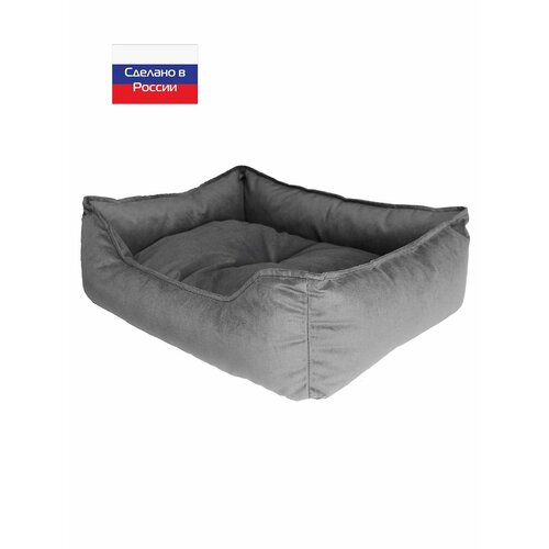 фото Лежанка для собак и кошек Pets Comfort (60x50см), цвет: темно-серый