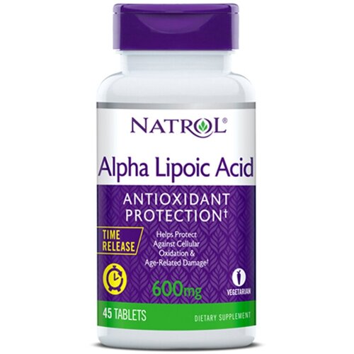 фото Natrol Alpha Lipoic Acid Time Release таб. пролонг. высв., 600 мг, 50 г, 45 шт.