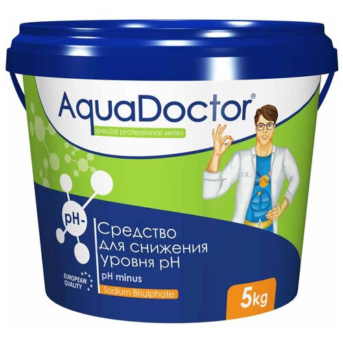 фото Гранулы для водоема AquaDOCTOR PH Minus, 5 л1