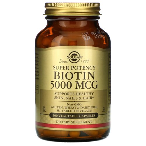 фото Solgar Biotin 5000 mcg 100 Vcaps