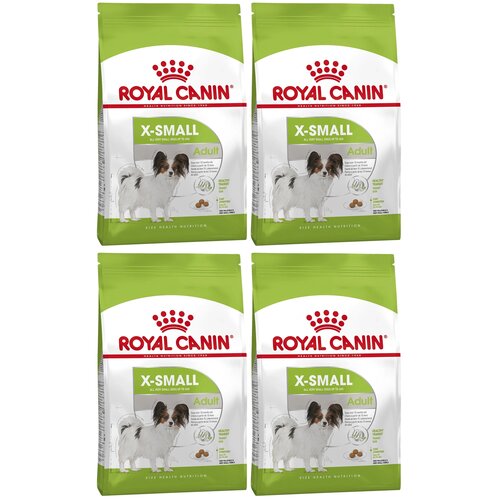 фото Сухой корм для собак Royal Canin X-Small Adult 1 уп. х 4 шт. х 500 г (для мелких и карликовых пород)