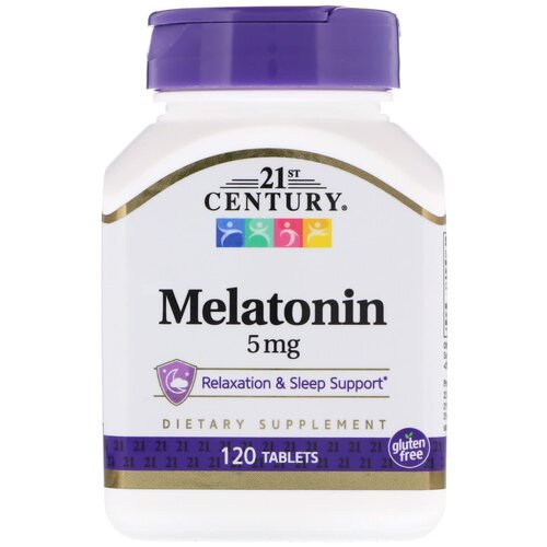 фото Таблетки 21st Century Melatonin, 100 г, 5 мг, 120 шт.