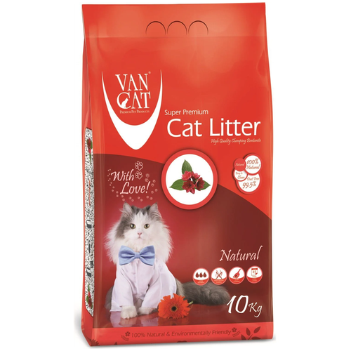 фото Комкующийся наполнитель Van Cat Natural, 10л, 1 шт.