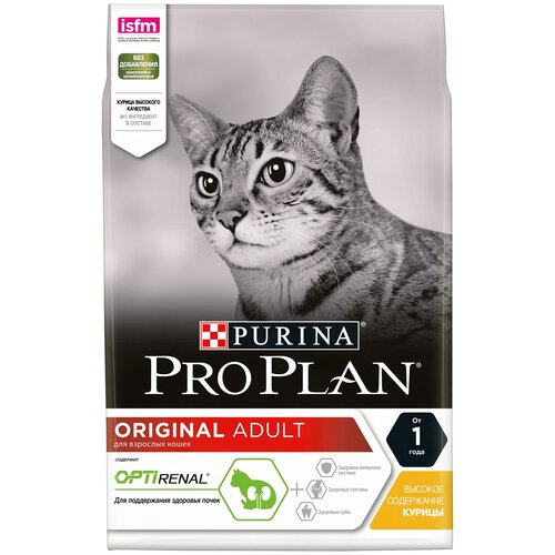 фото Корм Purina Pro Plan для взрослых кошек с курицей и рисом Adult Chicken&Rice, 1,5 кг