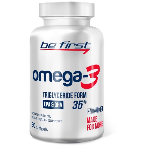 фото Be First Omega-3 + Vitamin E капс., 120 г, 90 шт.