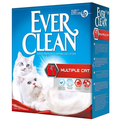 фото Комкующийся наполнитель Ever Clean Multiple Cat, 6л, 1 шт.