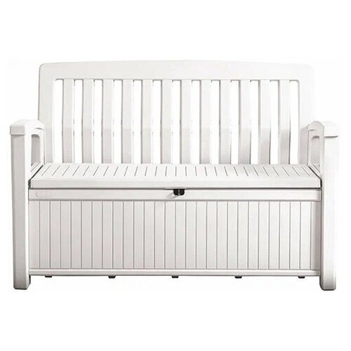 фото Скамейка  KETER Patio Bench, белый, 138.6 х 63.5 х 88 см