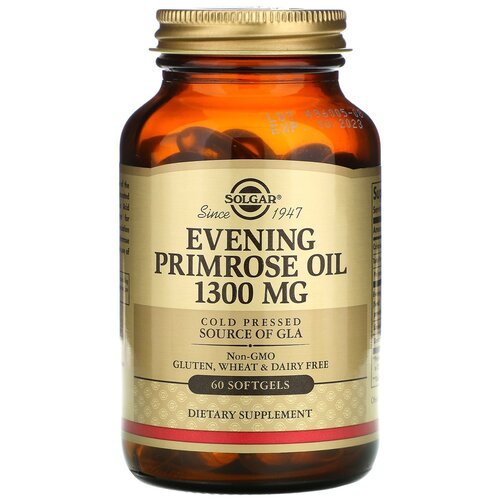 фото Solgar Evening Primrose Oil капс., 1300 мг, 250 мл, 270 г, 60 шт.